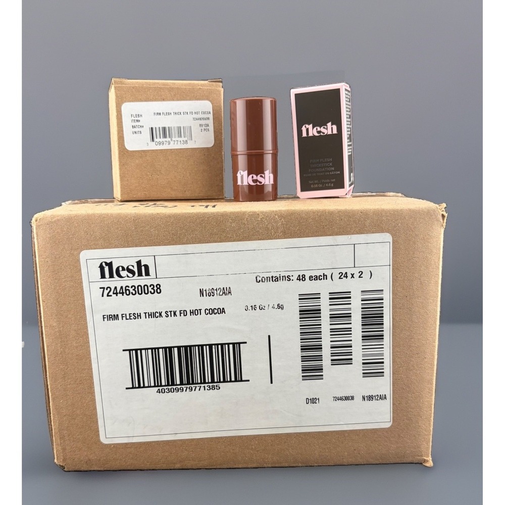 Flesh Firm Flesh Thickstick Foundation #38 Hot Cocoa NEW Lot of 48 Full Case
